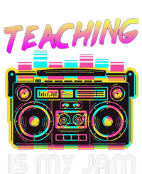 Back to School Retro Teaching is My Jam 80s Teacher Boombox Grommeted Golf Towel