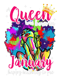 Dashiki A Queen Was Born In January Happy Birthday To Me T-Shirt