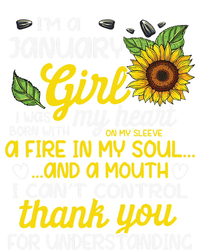 I'm A January Sunflower Queen Born In January Toddler Long Sleeve Shirt