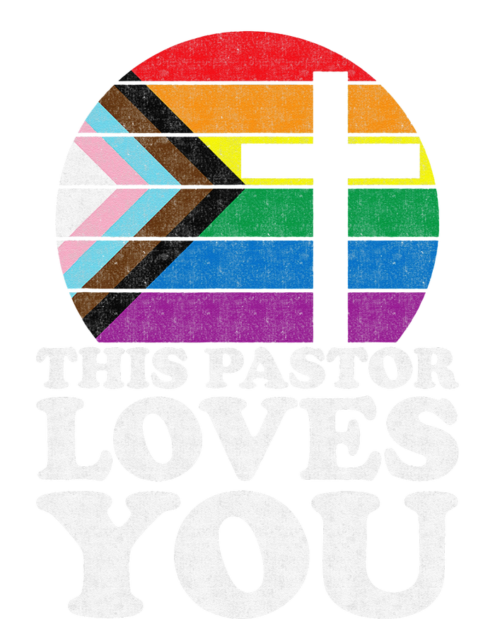 Christian Ally Inclusive Pride Clergy This Pastor Loves You T-Shirt