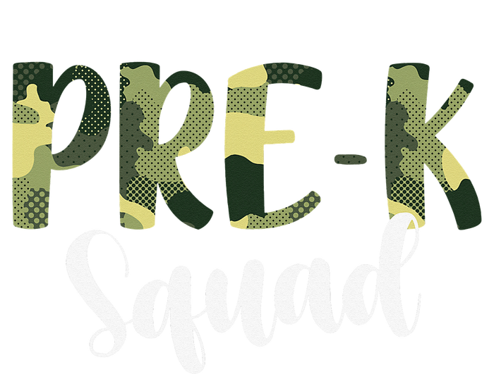 Camo PreK Squad Back To School Camouflage Teacher And Child Youth Performance Sprint T-Shirt