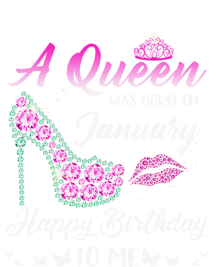 Queen was born in January Cute Funny Happy Birthday Gifts T-Shirt