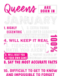 Queens Are Born In January Gifts 10 Facts Funny Birthday Poster