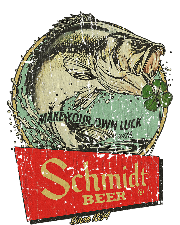 Fishing Schmidt Beer Make Your Own Luck 1894 Vintage T-Shirt