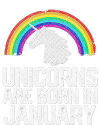 Unicorns Are Born In January Birthday Gift Wo Baby Bodysuit