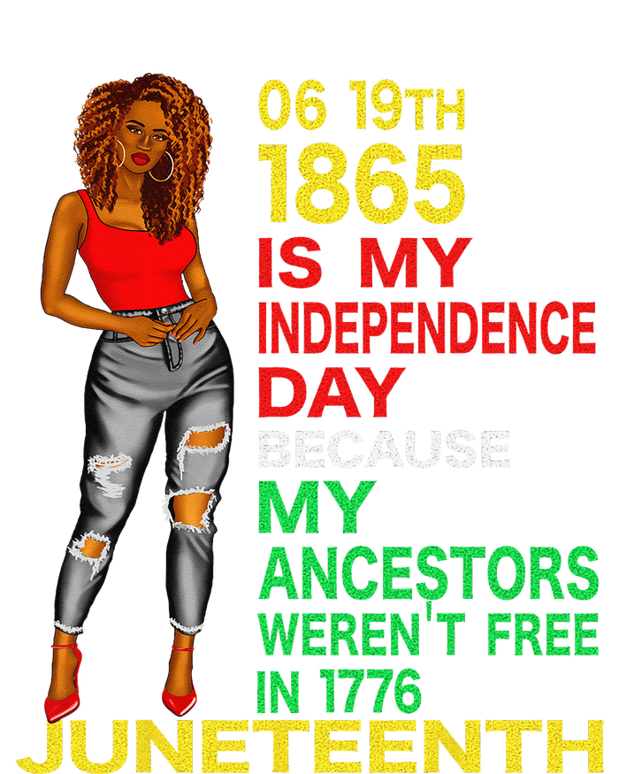 Happy Juneteenth Is My Independence Day Free Black  T-Shirt