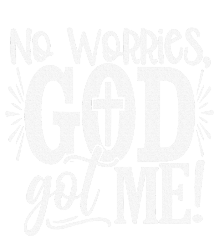 No Worries God Got Me African American Christian Womens Cotton Relaxed Long Sleeve T-Shirt