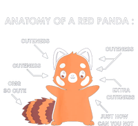 Anatomy Of A Red Panda Science Zoologist Red Panda Anatomy Gift T-Shirt