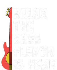 Relax The Bass Player Is Here Funny Music Bassist Guitar Canvas