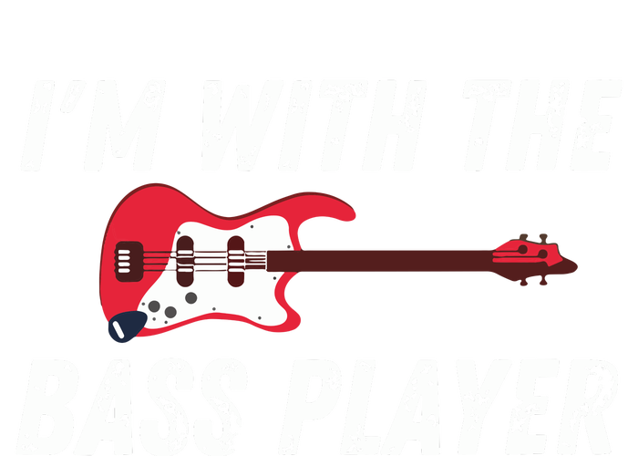 Womens Im With The Bass Player Bassist Couple Wife Girlfriend Toddler T-Shirt