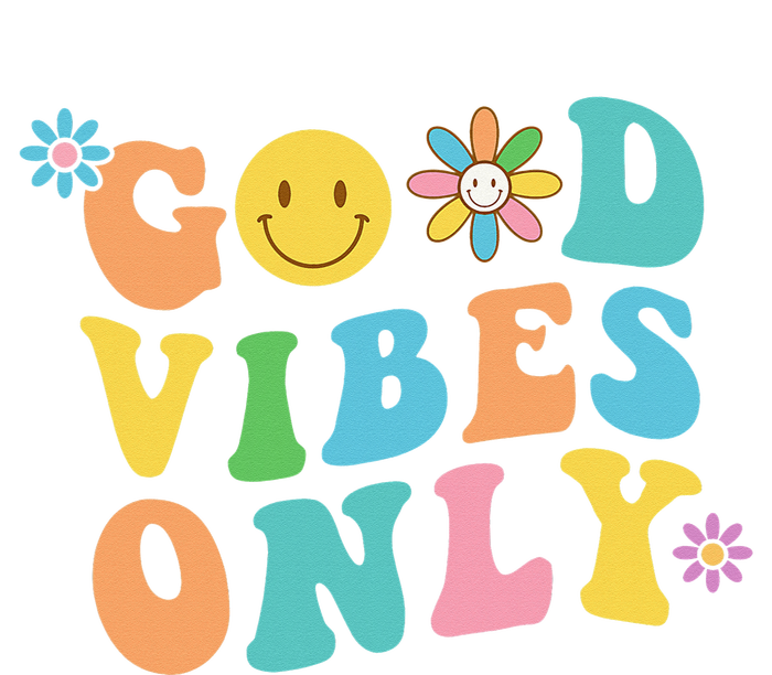 Retro Good Vibes Only Inspirational Positive Inspired T-Shirt