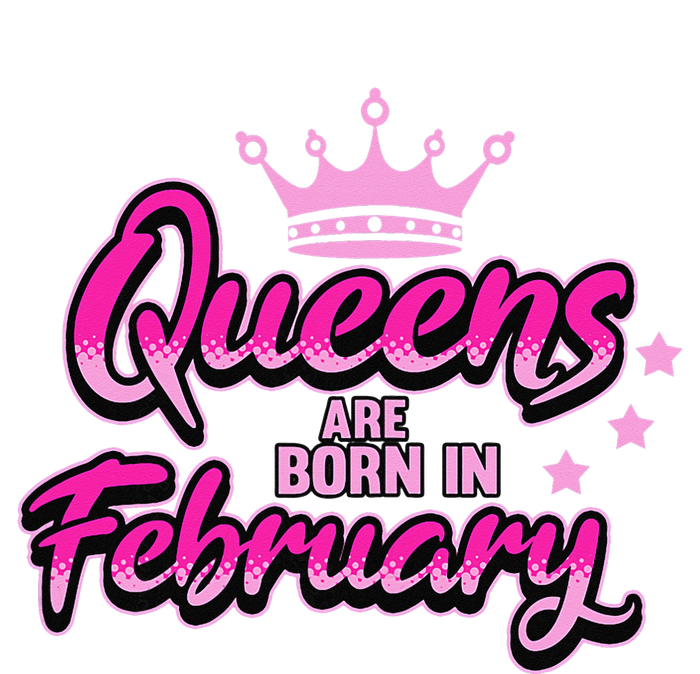 Birthday Queens Are Born In February Black Wo Women's Racerback Cropped Tank