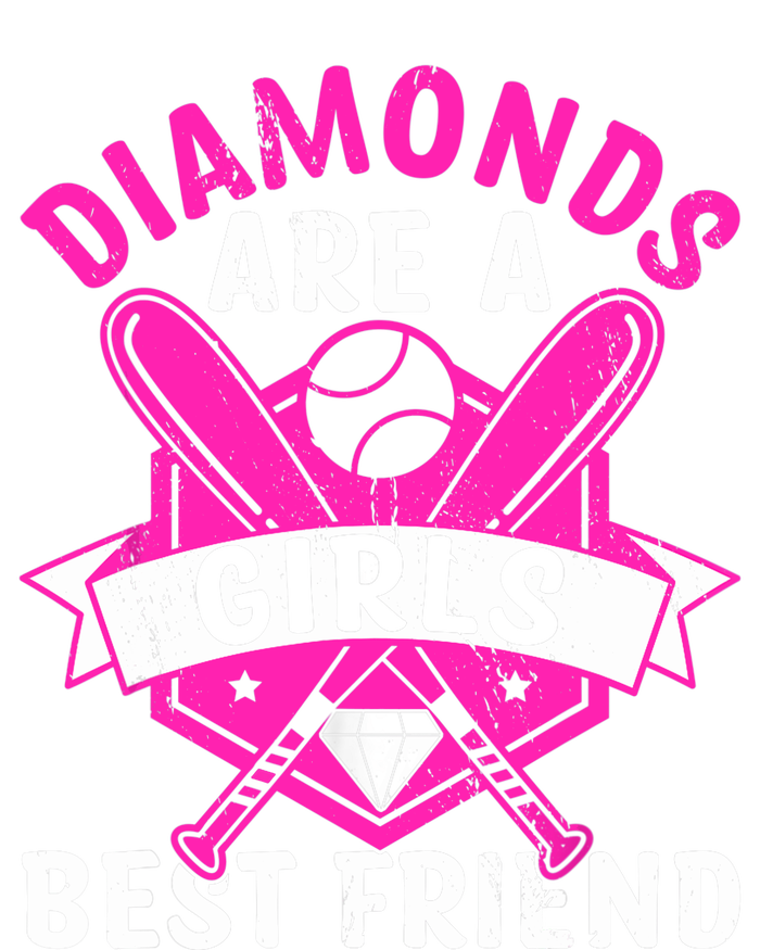 Diamonds Are A Girl Best Friend Baseball T-Shirt