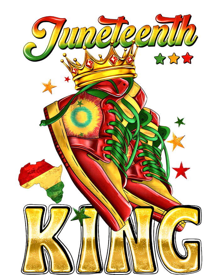 Juneteenth King Funny Shoe Steppin Into Juneteenth Black King T-Shirt