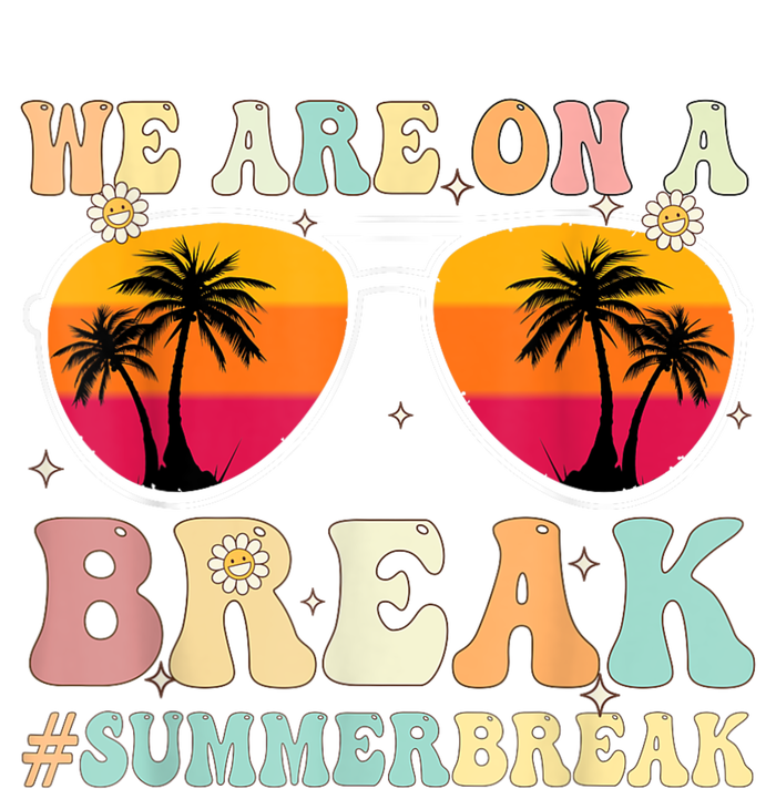 We Are On A Break Teacher Retro Groovy Summer Break Teachers City Backpack