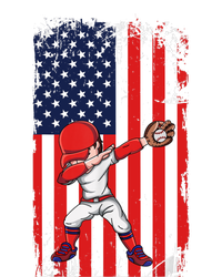 Baseballer Sports Athlete US Flag Dabbing Baseball Player Cooling Performance Crew T-Shirt