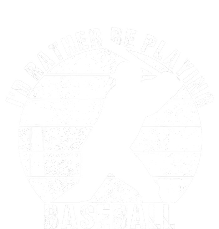 I'd Rather Be Playing Baseball Tee Baseball Player, Coach Valucap Bio-Washed Visor