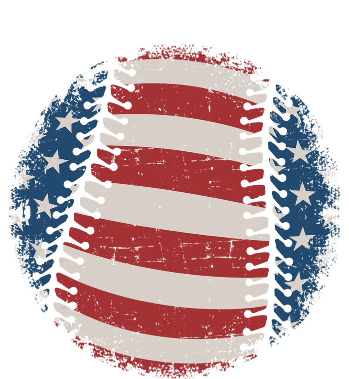 Baseball with US american flag for patriotic baseballer Toddler T-Shirt