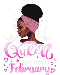 This Queen Was Born In February Black Queen Birthday T-Shirt