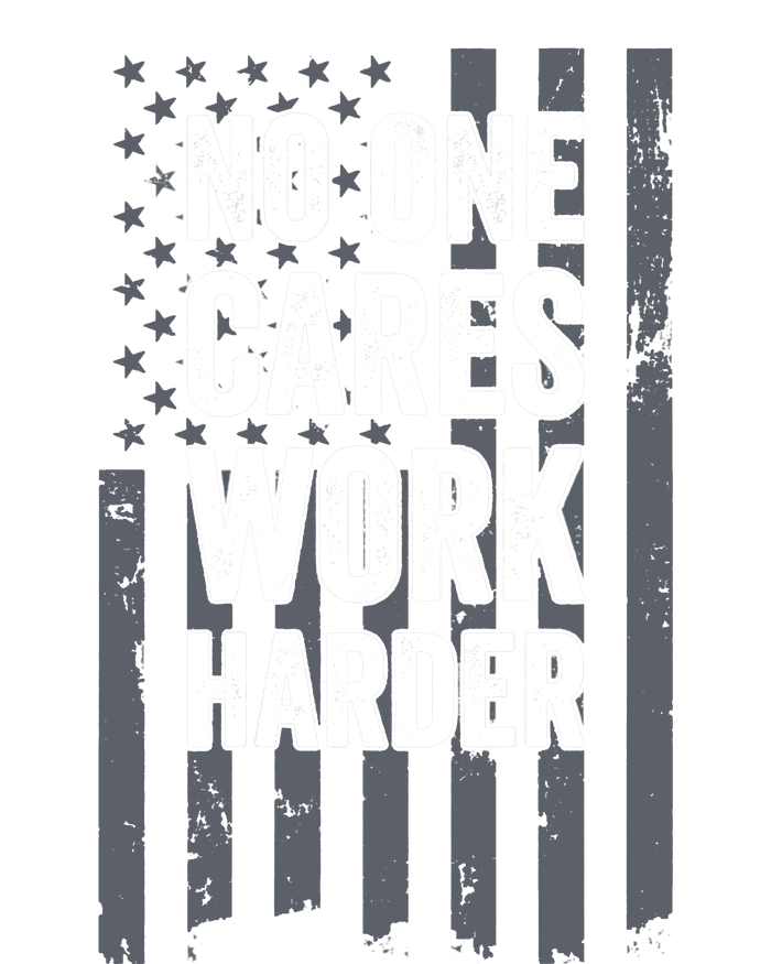 No One Cares Work Harder Motivational Workout Gym - ON BACK Tall Long Sleeve T-Shirt