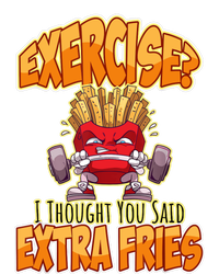 Exercise I Thought You Said Extra Fries Workout Gym Funny Mousepad