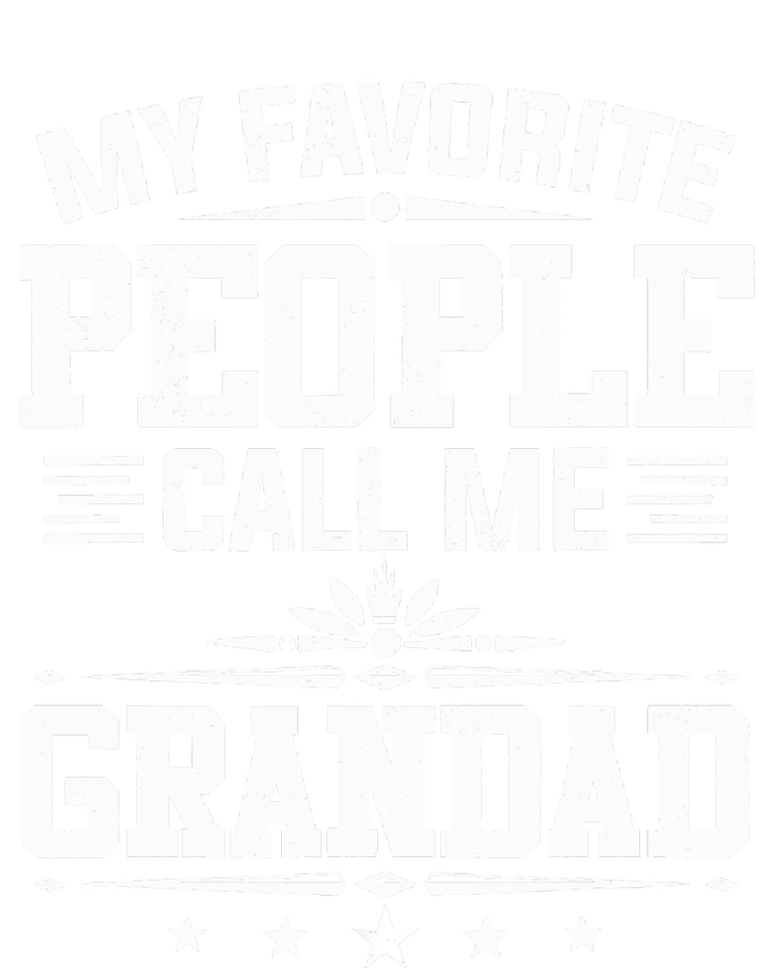 My Favorite People Call Me Grandad Funny Father's Day Pom Pom 12in Knit Beanie