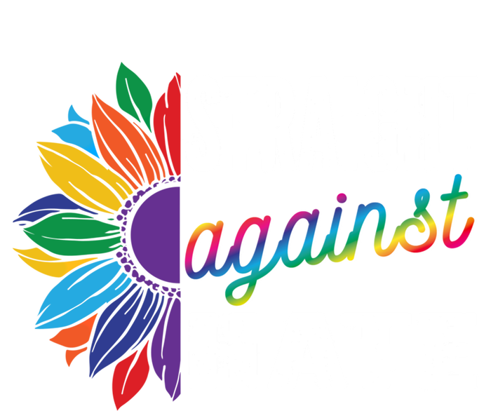 Straight Against Hate Pride Month Lgbtq Support Funny Gift Toddler Hoodie