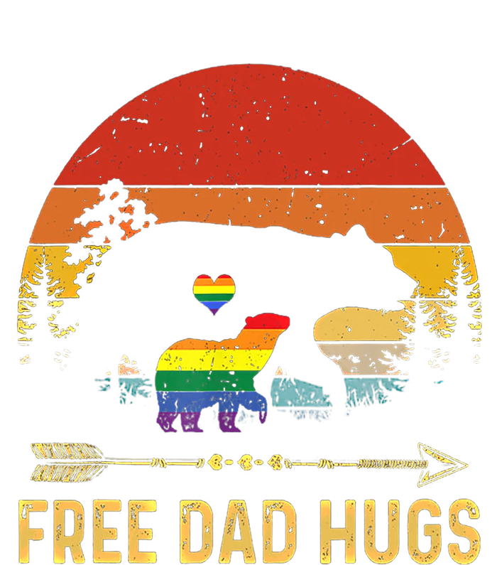 Bear Free Dad Hugs Fathers Day Lgbtq Pride Gift T-Shirt