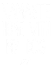 Ger Shepherd Namaste Home With My Dog Yoga Meditation Gift Women's Racerback Tank