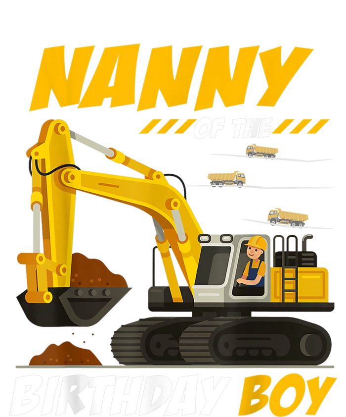 Nanny Of The Birthday Boy Construction Birthday Party T-Shirt