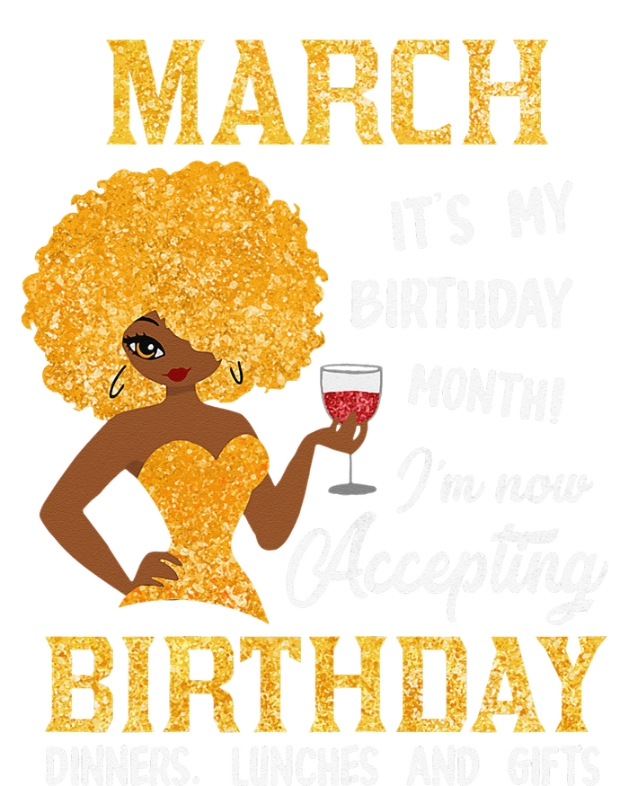 Wo March It's My Birthday Month I'm Not Accepting Birthday Poster