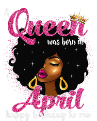 A Queen Was Born In April Birthday Afro Wo Tie-Dye T-Shirt