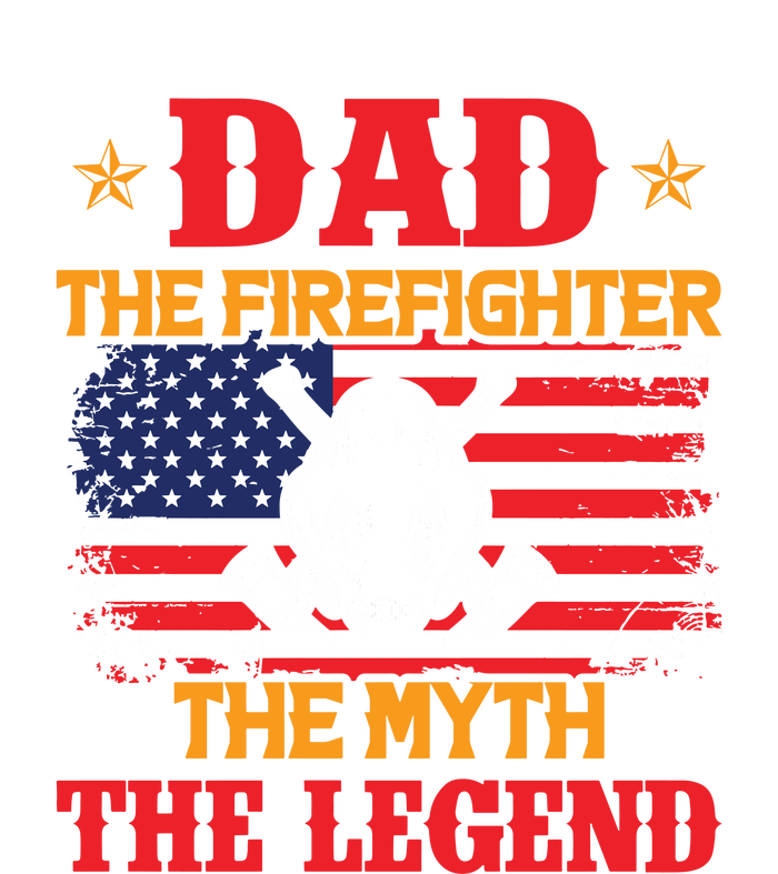 Dad The Firefighter The Myth The Legend Fathers Day Gifts Canvas