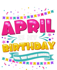 April Birthday Wo Funny April is my Birthday Zip Tote Bag