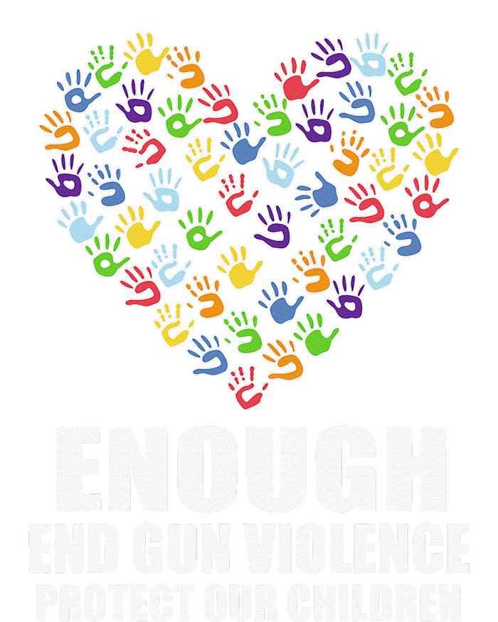 Enough End Gun Violence Protect Our Children Orange Mom Dad Women's Pullover Hoodie