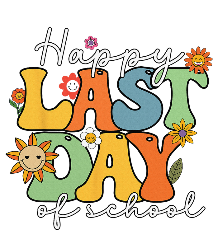 Happy Last Day Of School Graduation Groovy Teacher Student Legacy Cool Fit Booney Bucket Hat