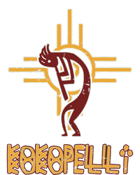 Native American Kokopelli Flute Player Sun Symbol Short Acrylic Beanie