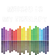 Music Is My Therapy Equalizer DJ Musical Quotes Gift Performance Long Sleeve Polo