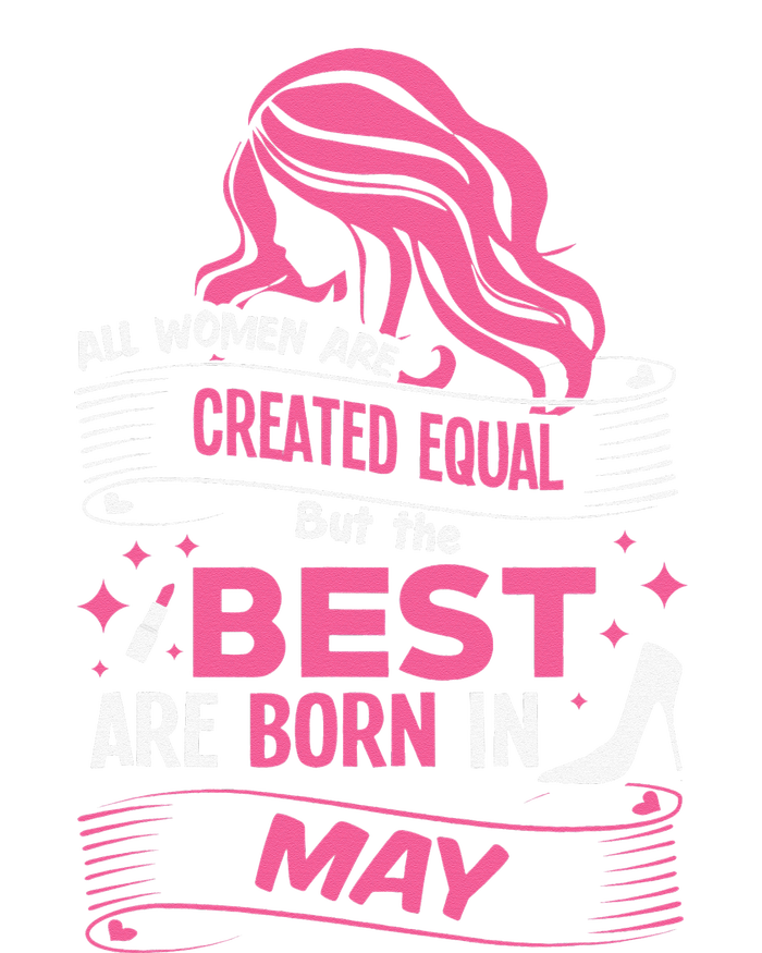 All Wo Are Created Equal Best Are Born In May Tee USA-Made Doggie Bandana