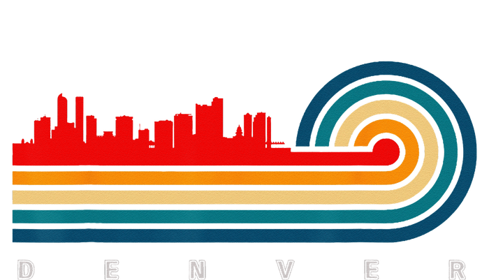 Retro City of Denver Colorado T-Shirt