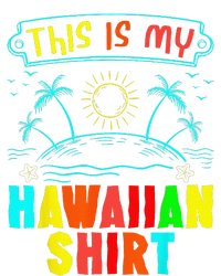 This Is My Hawaiian Tropical Luau Costume Party Hawaii High Crown Mesh Back Trucker Hat