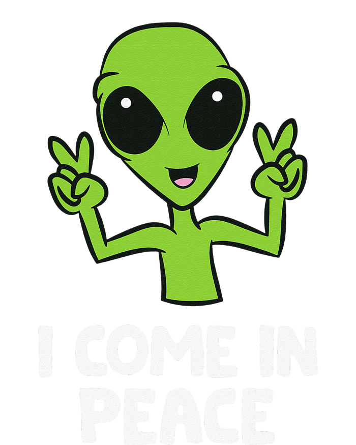 Alien I Come In Peace Space Rave EDM Music Alien Youth Performance Sprint T-Shirt