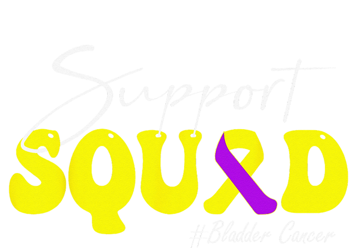 Support Squad Bladder Cancer Awareness Yellow & Purple PosiCharge RacerMesh Polo