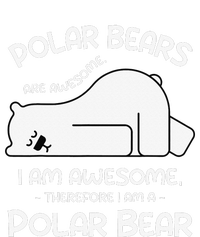 Awesome Cartoon I am a Polar Bear for Polar Bear Lover Women's Racerback Cropped Tank