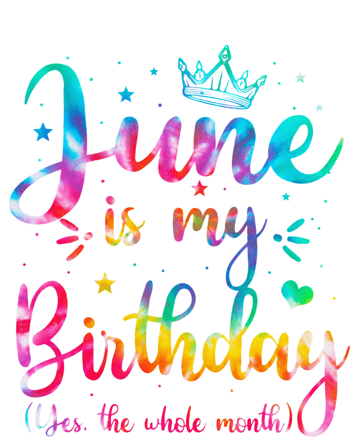 June Is My Birthday Yes The Whole Month Funny June Birthday Valucap Bio-Washed Visor