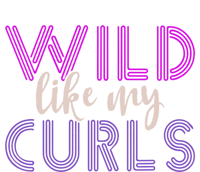 Funny Wild Like My Curls Alfro Messy Curly Hair Woman Baby Bodysuit