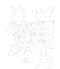 MX Dad Coach Sponsor Mechanic Driver Riding Buddy Dirt Bike Fathers Day Gift T-Shirt