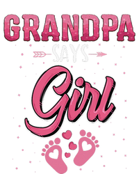 Gender reveal Grandpa says baby matching family set Women's Long Sleeve Flannel Pajama Set 