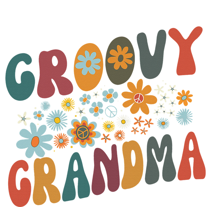 Groovy Grandma Retro Colorful Flowers Design Grandmother Ladies Essential Flowy Tank