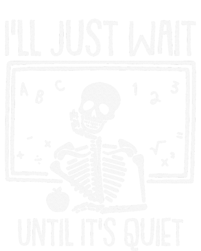 Ill Just Wait Until Its Quiet Teacher Lazy Halloween Costume Flat Bill Trucker Hat